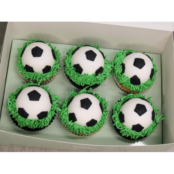 Football Soccer Cupcakes Soccer Ball Cupcakes 595x595
